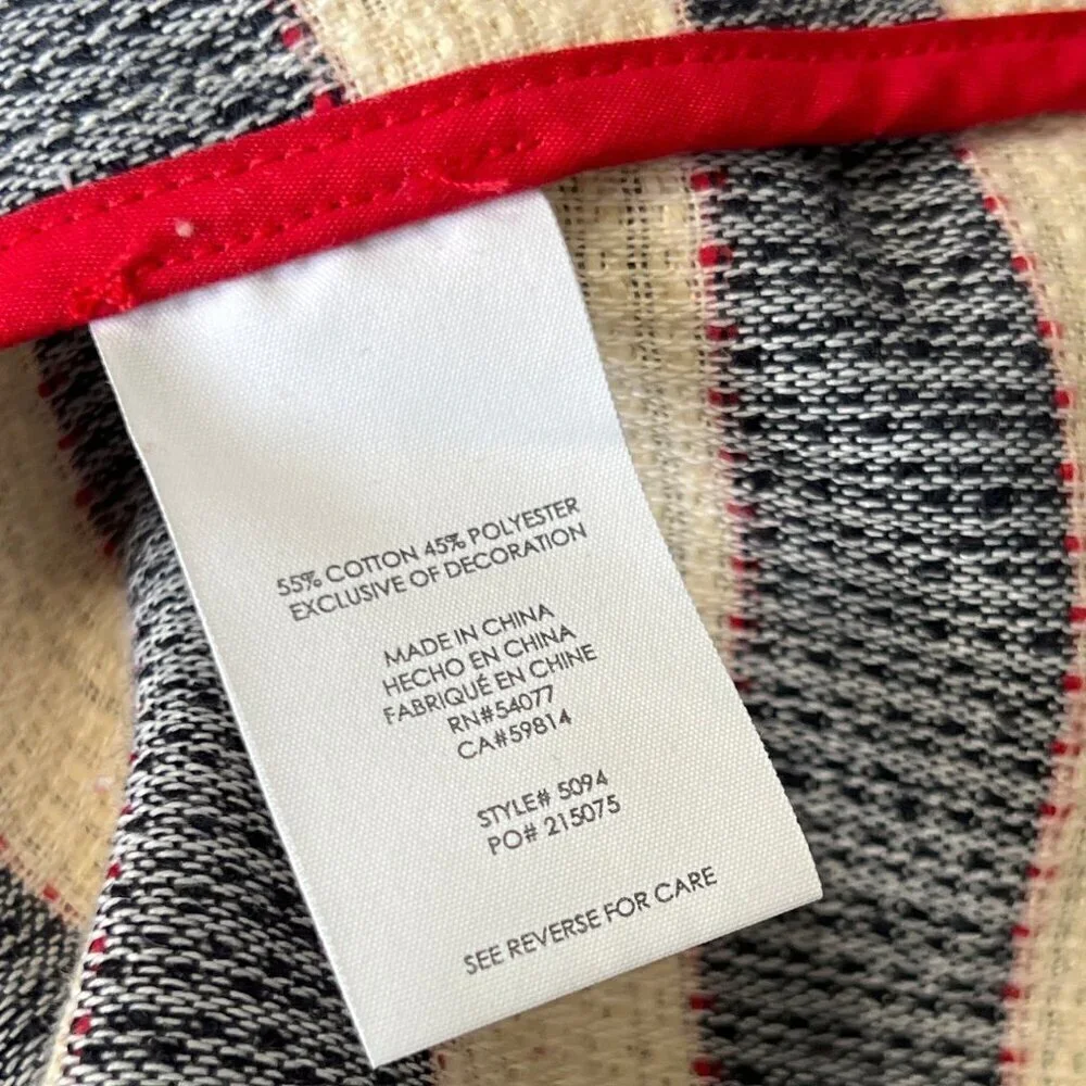 CABI Cruise Jacket Nautical Stripe Double Breast Blazer Sz 4 #5094 EUC